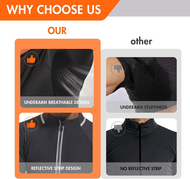 Sauna Suit for Men Sweat Jacket Sweating Shirts Long Sleeve Workout Suits Body Shaper for Gym Exercise Fitness