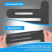 Kinesiology Tape for Knees, 10 Count Knee Tape for Knee Pain Relief Pre Cut, Latex Free Knee Tape, Support Muscles and Joints, Knee Kinesiology Tape Pre Cut, Waterproof and Elastic (Black)