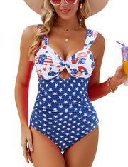 VIMPUNEC Women One Piece Tummy Control Swimsuit High Waisted Bathing Suit Cut Out Swimwear