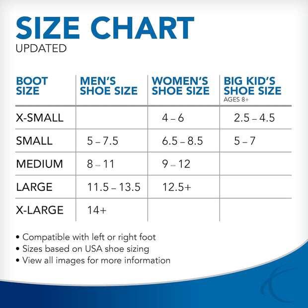 United Ortho Short Air Cam Walker Fracture Boot, Large, Black