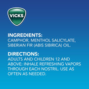 Vicks VapoRub, Original, Cough Suppressant, Topical Chest Rub & Analgesic Ointment, Medicated Vicks Vapors, Relief from Cough Due to Cold, Aches & Pains, 1.76oz each (pack of 3)