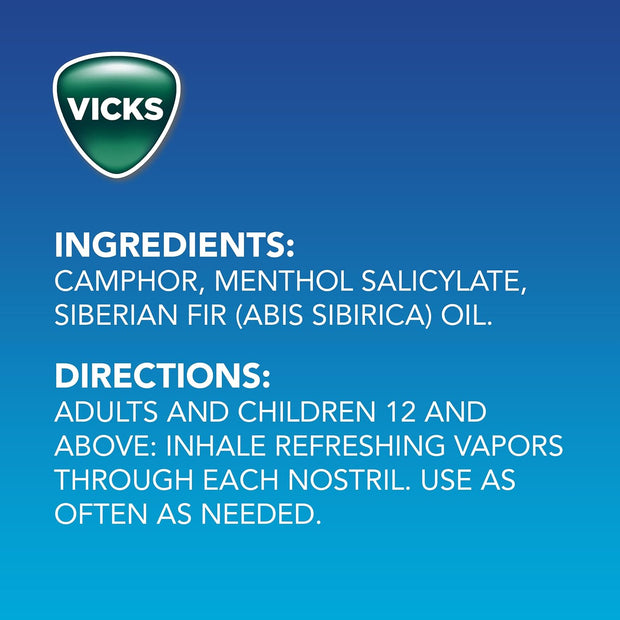 Vicks VapoRub, Original, Cough Suppressant, Topical Chest Rub & Analgesic Ointment, Medicated Vicks Vapors, Relief from Cough Due to Cold, Aches & Pains, 1.76oz each (pack of 3)