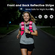 Weighted Vest for Woman Men,6lb/8lb/12lb/16lb/20Lb/25lb Weight Vest with Reflective Stripe Adjustable Buckle Strap Back Pocket Workout Strength Training Walking Jogging Running