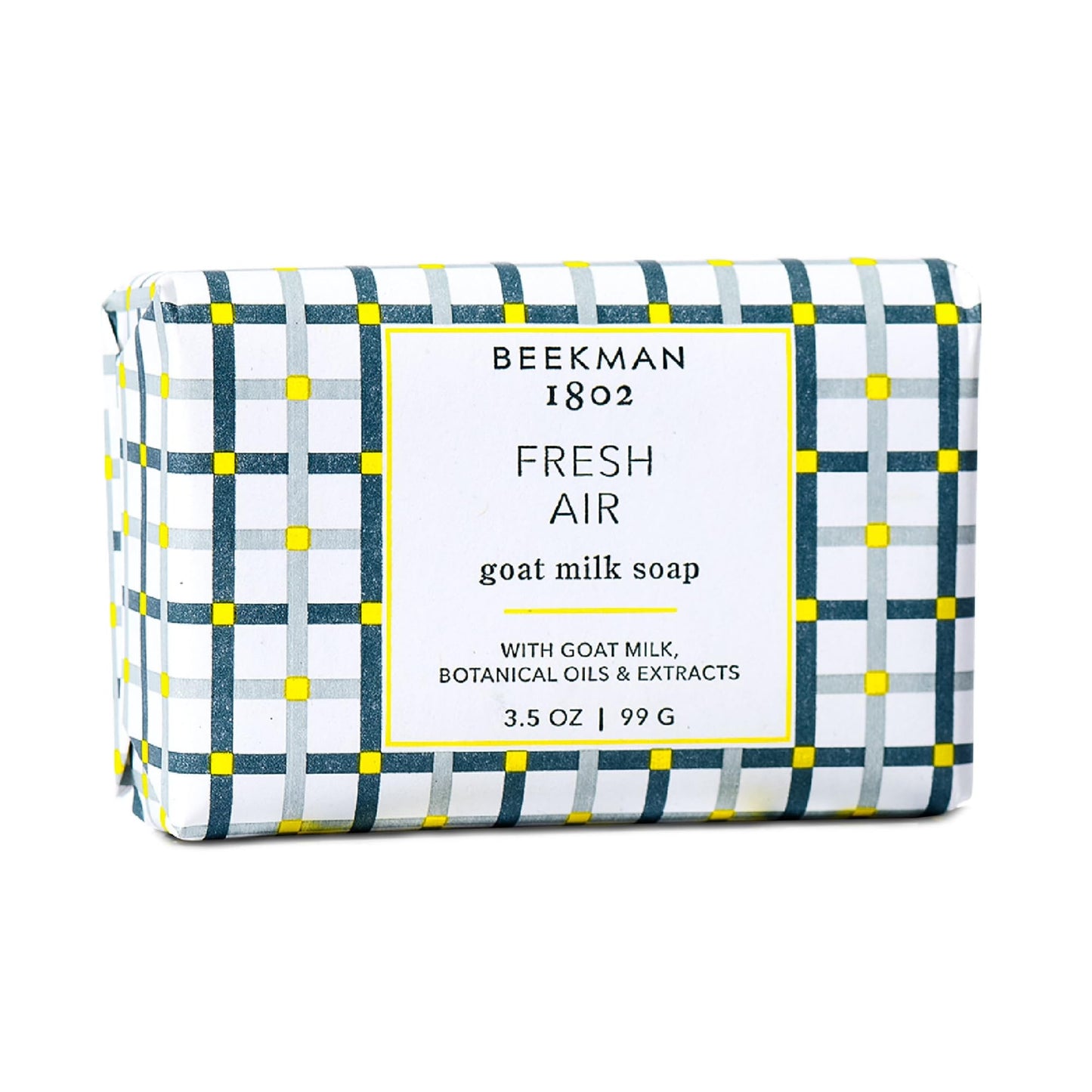 Beekman 1802 Goat Milk Body Soap Bar 3-Piece Set, Sunshine Lemon - Scented - 3.5 oz - Nourishes, Moisturizes & Hydrates - 100% Vegetable Soap with Lactic Acid - Good for Sensitive Skin - Cruelty Free