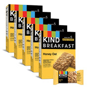 KIND Breakfast Protein Bars, Dark Chocolate Cocoa, Healthy Snacks, Gluten Free, 8g Protein, 30 Count