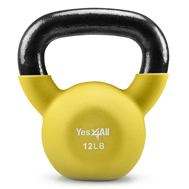 Yes4All Kettlebells 5lbs-65lbs & Kettlebell Sets Adjustable Weights, Kettlebell for Weight Training, Home Workout Equipment with Secure Grip for High Rep, Exercise Equipment