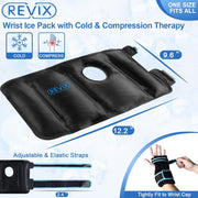 REVIX Wrist Ice Pack Wrap for Carpal Tunnel, Reusable Gel Ice Pack for Hand Relaxation, Cold Compress, Enhancing Comfort and Soothing Fatigue, 1Pack