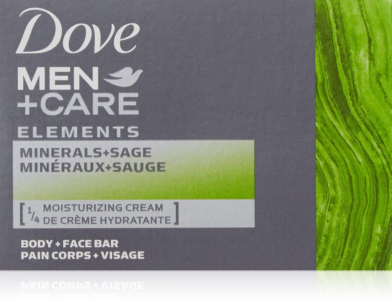 Dove Men+Care Elements Bar Minerals and Sage, 4 Ounce, 4 bars