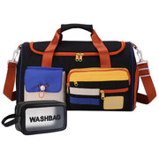 Small Gym Bag for Women, Travel Duffle Bag Carry On Weekender Bag with Shoe Compartment