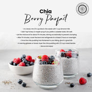 Pride Of India Natural Black Chia Seeds - Ideal Smoothie Ingredient & Salad Topping - Omega 3 Source, High Fiber Superfood & Protein Rich Seed - 1.25 Pound (20oz) Jar
