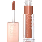 Maybelline Lifter Gloss, Hydrating Lip Gloss with Hyaluronic Acid, Ice, Pink Neutral, 0.18 Ounce