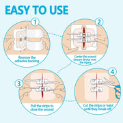 Sutures Butterfly Bandaids - 4 Pcs Laceration Closure Kit - Surgical Laceration Repair Without Sew - Quick Clot -Emergency Wound Closures Device (PU)