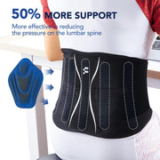 Ultra Thin Back Brace for Lower Back Pain Women, Enhanced Lumbar Support System, Seamless Yoga Fabric, Slim-Fit & Invisible, Wear under Clothes, Sciatica, Posture, Lifting, Rose, Size L
