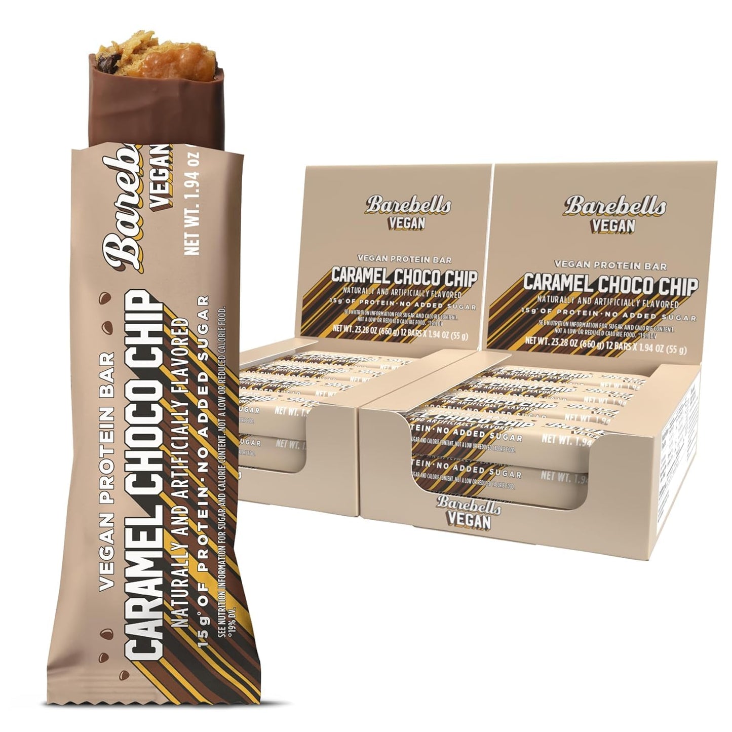 Barebells Protein Bars Variety Pack - 12 Count, 1.9oz Bars - Protein Snacks with 20g of High Protein - Chocolate Protein Bar with 1g of Total Sugars - Perfect on The Go Protein Snack & Breakfast Bars