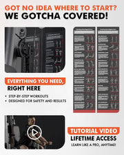 Mikolo Home Gym, Workout Station with 150LBS Weight Stack, Multifunctional Home Gym Equipment, Exercise Equipment for Full Body Strength Training