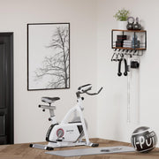 TJ.MOREE 2 Tier Floating Shelf Compatible with Tonal Accessories, T-Bracket Lock Adapters Hanger, Wall Mount Home Gym Storage Rack for Fitness Equipment