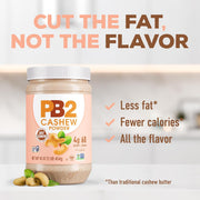 PB2 Powdered Cashew Butter - Cashew Powder with No Added Sugar or Salt [1lb Jar]
