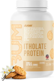 RAW Whey Isolate Protein Powder, Vanilla Oatmeal Cookie (CBUM Itholate Protein) - 100% Grass-Fed Sports Nutrition for Muscle Growth & Recovery - Low-Fat, Low Carb, Naturally Flavored - 25 Servings