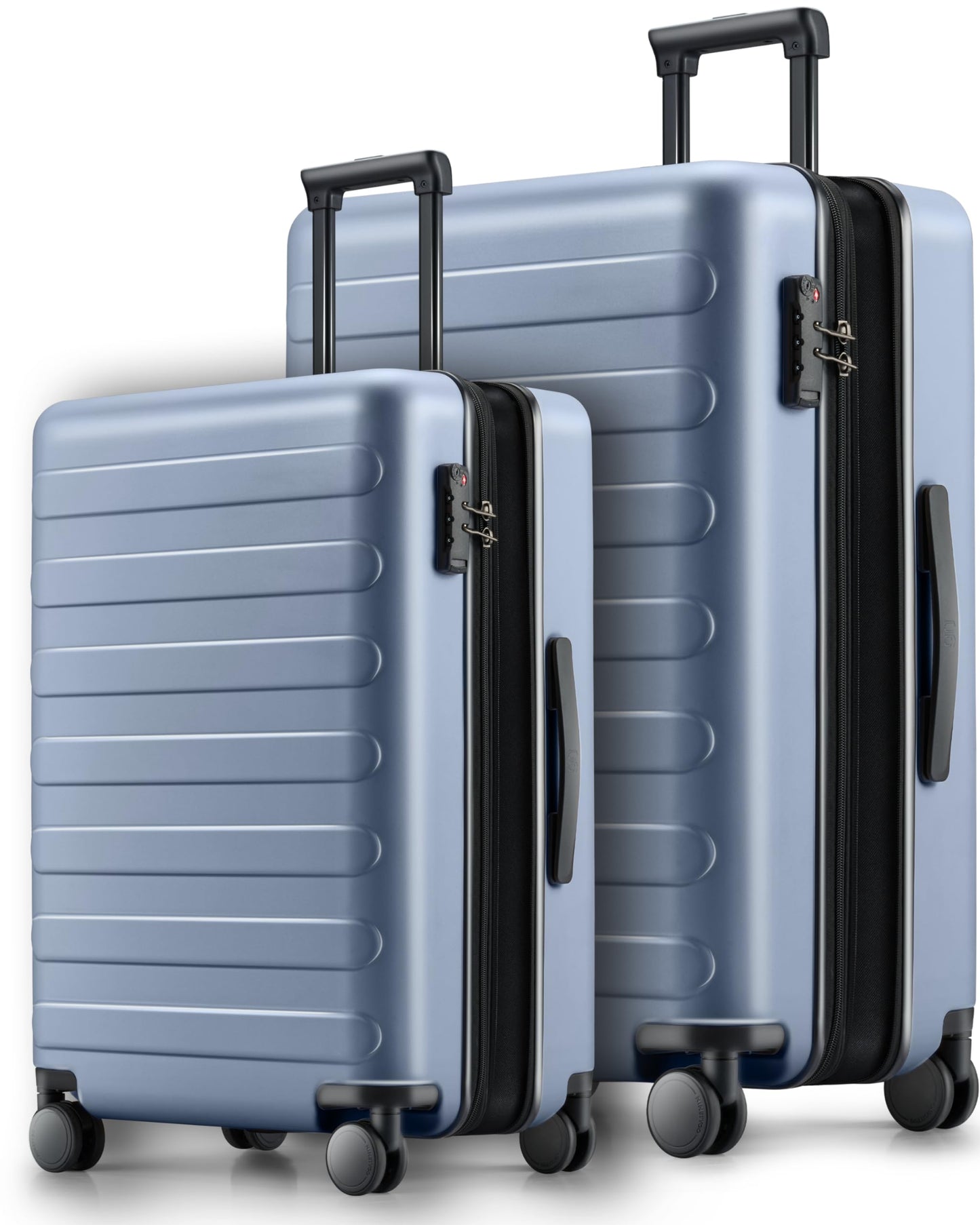 NINETYGO Carry On Luggage 22x14x9 Airline Approved, 20 Inch Luggage with Smooth Spinner Wheels, Lightweight, Hard Shell PC Suitcase Carry-On, Travel Luggage, TSA Approved (Pink, Rhine Basic)