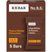 RXBAR Protein Bars, Protein Snack, Snack Bars, Peanut Butter Chocolate, 9.1oz Box (5 Count)