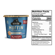 Kodiak Cakes Minute Muffins, Mountain Blueberry, 2.29 Ounce (Pack of 12) (Packaging May Vary)