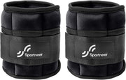 Sportneer Adjustable Ankle Weights 1 Pair 2 4 6 8 10 Lbs Leg Weight Straps for Women Men, Weighted Ankle Weights Set for Gym,Fitness, Workout,Walking, Jogging,1-5 lbs Each Ankle, 1 Pair 2-10 lbs