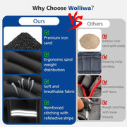 Weighted Vest for Woman Men,6lb/8lb/12lb/16lb/20Lb/25lb Weight Vest with Reflective Stripe Adjustable Buckle Strap Back Pocket Workout Strength Training Walking Jogging Running