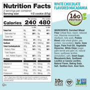 Lenny & Larry’s The Complete Cookie, White Chocolate Macadamia – 4oz Soft-Baked Vegan Cookies (Pack of 6) by Savanova – Plant-Based, Non-GMO, High Protein Snack, Dairy-Free, Egg-Free