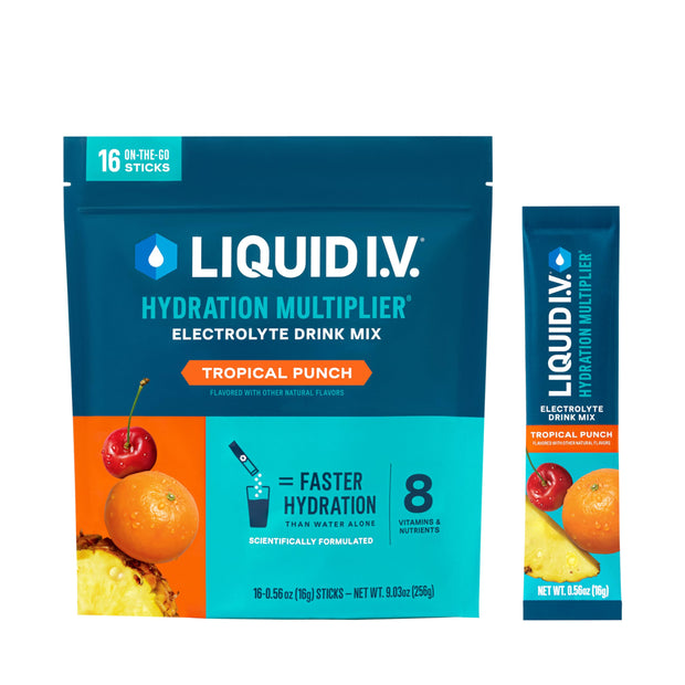 Liquid I.V.® Hydration Multiplier - Lemon Lime | Electrolyte Powder Drink Mix | 1 Pack (16 Servings)