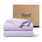 REST® Evercool®+ Cooling Sheet Set, King Size, Light Gray, Breathable Bed Sheets for Hot Sleeper and Night Sweats, with Pillowcases, with Ionic+ Self-Cleaning Silver Yarn for Sensitive Skin, 4PCS