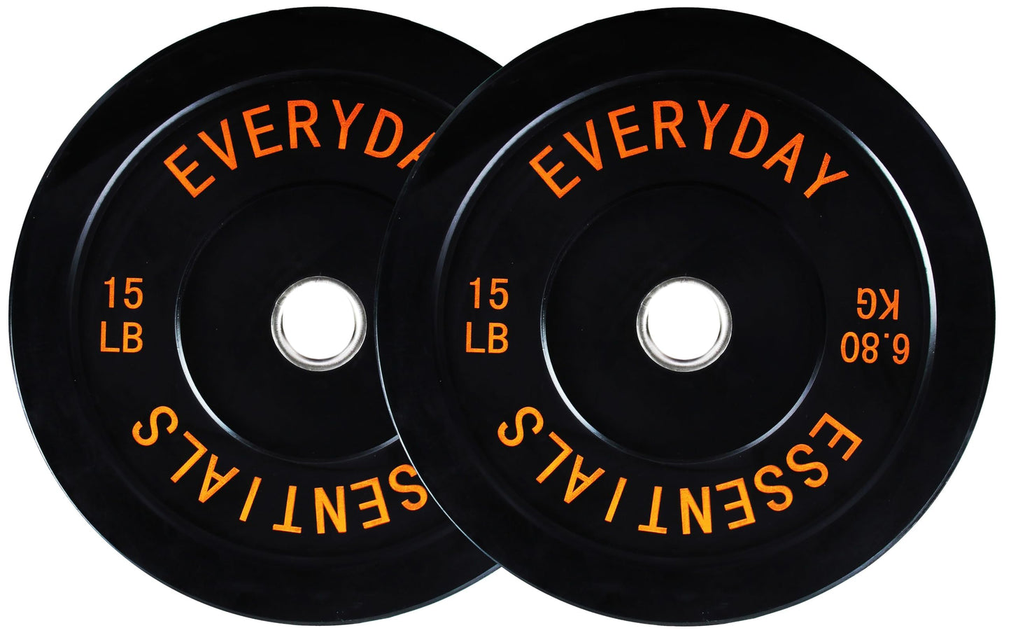 2-Inch Olympic Bumper Plates, Perfect Weight Plates for Weightlifting and Strength Training, Multiple Weights Available