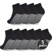 Pilates Grip Socks for Women Men Cute Non Slip Grippy Socks Woman for Yoga Barre Trampoline Hospital
