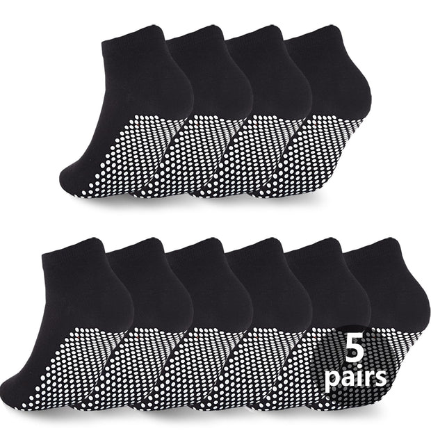 Pilates Grip Socks for Women Men Cute Non Slip Grippy Socks Woman for Yoga Barre Trampoline Hospital