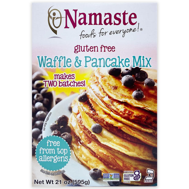 Namaste Foods Gluten Free Waffle & Pancake Mix, 21 oz (Pack of 6)