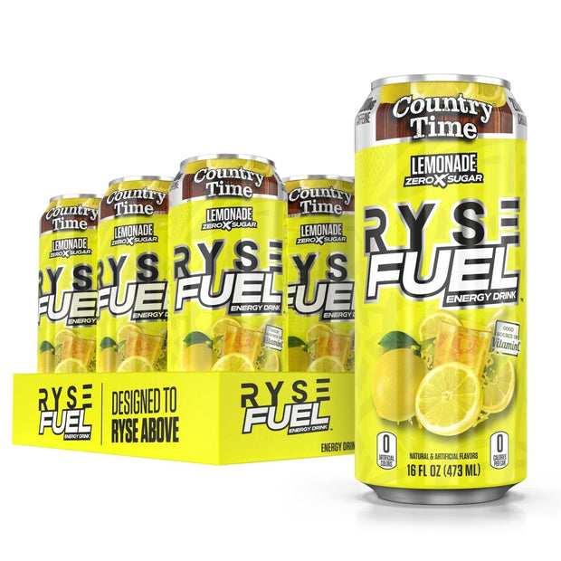 RYSE Fuel Energy Drink - Variety Pack - Sugar Free, Gluten Free & Vegan - 200mg Natural Caffeine, Taurine & Choline for Focus & Energy - No Artificial Colors - 16 fl oz Cans (12-Pack)