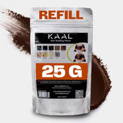 KAAL Hair Fiber Refill Pack | (0.88 oz, Medium Brown) Hair Powder Concealer for Thinning Areas and Hair Loss, Texturizing Powder for Men and Women