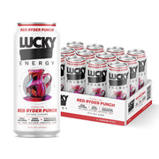 Lucky Energy Sugar Free Energy Drinks 16 Fl Oz Cans (12-Pack) Healthy Energy Drink. Bodacious Berry with Maca, Ginseng, Taurine, Beta-Alanine, 200mg Caffeine