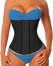 YIANNA Latex Long Torso Waist Trainer for Women Tummy Control Underbust Waist Cincher Corset Sport Girdle Body Shaper