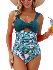 VIMPUNEC Women One Piece Tummy Control Swimsuit High Waisted Bathing Suit Cut Out Swimwear