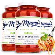 Yo Mama's Foods Keto Marinara Pasta Sauce - (3) 12.5 Ounce Jars - No Sugar Added, Low Carb, Low Sodium, Gluten Free, Paleo Friendly, and Made with Fresh, Non-GMO Tomatoes