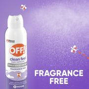 OFF! Clean Feel Insect Repellent Aerosol with 20% Picaridin, Bug Spray with Long Lasting Protection from Mosquitoes, Feels Good on Skin, 5 oz