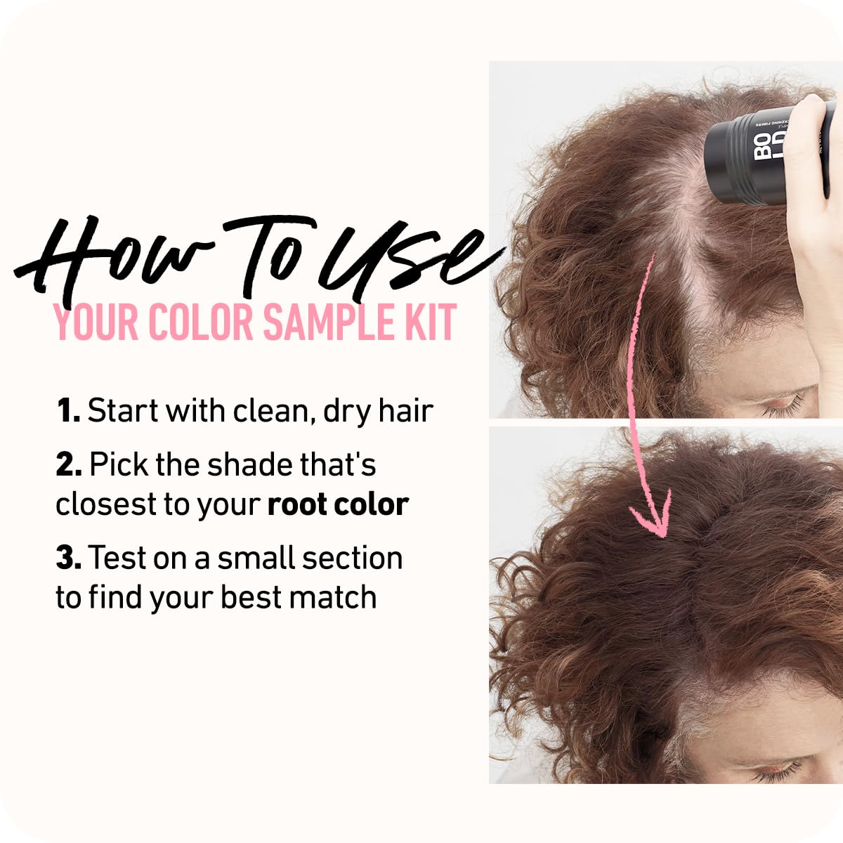 BOLDIFY Hair Fibers (Color Discovery Kit) - Fill In Thinning and Fine Hair for an Instantly Fuller, Thicker Look - 14 Shades for Women & Men - Dark Browns + Black