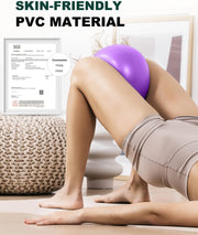 Trideer Pilates Ball 9 Inch, Small Exercise Ball with Exercise Guide for Yoga, Core Training, Physical Therapy, Balance, Stability, Stretching