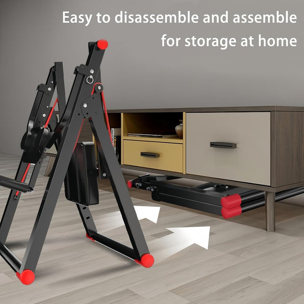 Vicamy Ab Machine,No-Track Silent Exercise,Foldable Ab Workout Equipment for Home Gym,Adjustable Resistance,Ab Trainer Machine for Abs Workout,Full Body Workout Machine