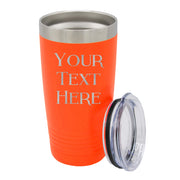 My Personal Memories Customized Personalized Stainless Steel Travel Tumbler with Lid - Engraved Double-Wall Vacuum Insulated for Him, Her Your Custom Text (20 oz, Black)