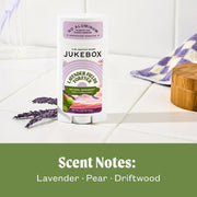 Jukebox Natural Deodorant and Soap Pack for Women– Lavender Fields Forever Scent– Lavender, Pear, Driftwood- 5 Pack