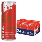 Red Bull Green Edition Energy Drink, Curuba Elderflower, with 80mg Caffeine plus Taurine & B Vitamins, 8.4 Fl Oz, 6 Packs of 4 Cans (Pack of 24)
