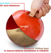 Yes4All Weighted Toning Balls for Exercise, Soft Medicine Balls for Exercise, Pilates, Yoga, Balance, Flexibility, 2-10lbs