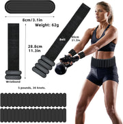 Silicone Adjustable Weighted Belt for Men & Women – DIY Weighted Walking & Exercise Belt with Removable Weights – Gym, Strength Training, Yoga, Hiking – Free Weight Adjustment for Wrist & Ankle