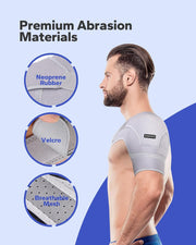Komoko Shoulder Brace, Rotator Cuff Support Brace and Arm Sling for Pain Relief, Shoulder Compression Sleeve for Preventing Strains and Dislocation, Adjustable Fits Left and Right Arm, Men & Women